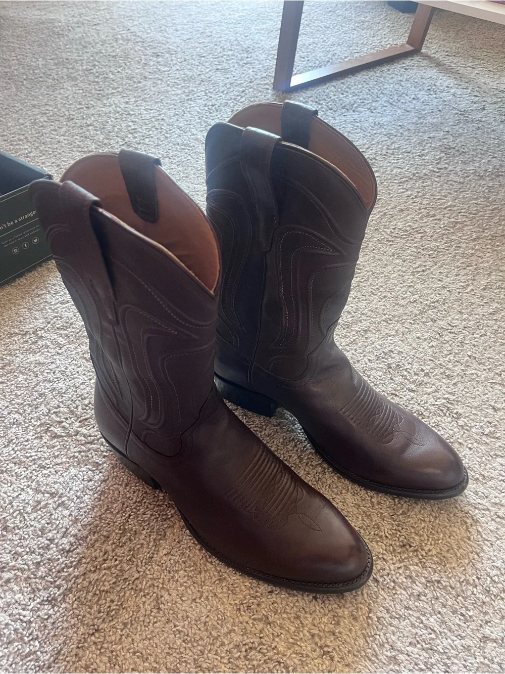 Tecovas Brown Leather Western Boots